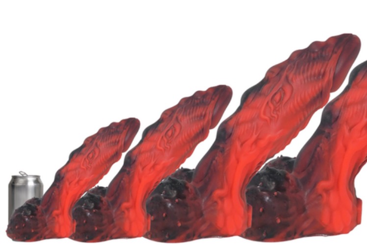 John Thomas® ORIGINAL DRAGONS COCK Platinum Silicone Dildo