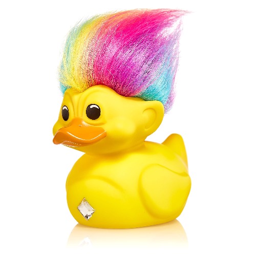TUBBZ First Edition Rainbow Troll Collectible Vinyl Rubber Duck Figure - Official Trolls Merchandise - TV, Movies & Video Games - Rainbow Troll