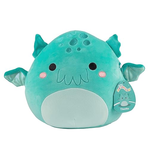 Squishmallows Original 10-Inch Theotto The Blue Cthulhu - Official Jazwares Plush - Collectible Soft & Squishy Stuffed Animal Toy - Add to Your Squad - Gift for Kids, Girls & Boys