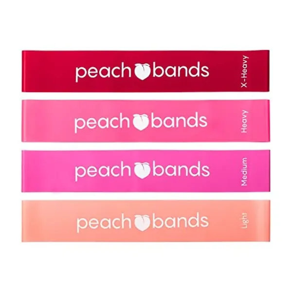 
                            Peach Bands Resistance Bands Set - Exercise Workout Booty Bands for Legs and Glutes
                        
