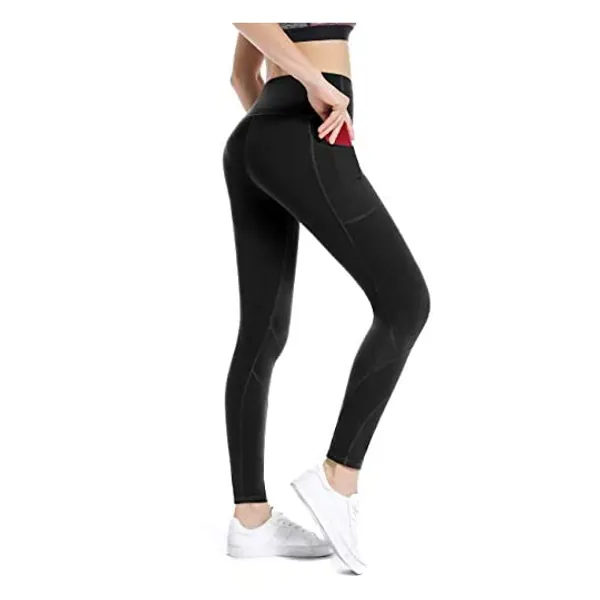
                            ALONG FIT High Waisted Leggings with Pockets Yoga Pants for Women Workout Tummy Control
                        