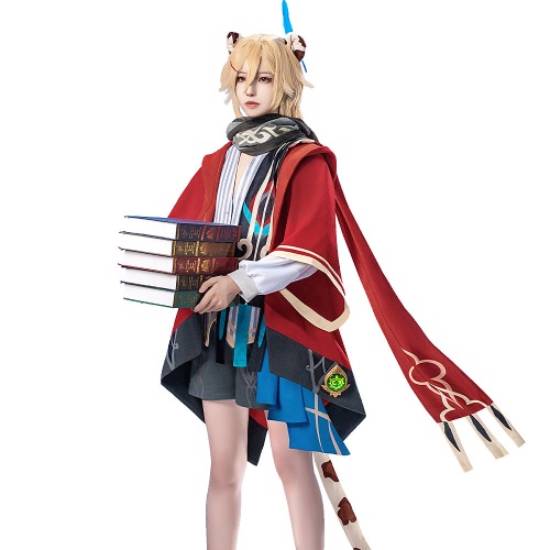 【In Stock】DokiDoki-R Game Genshin Impact Cosplay Kaveh Costume Cute Leopard Winter Doujin | L