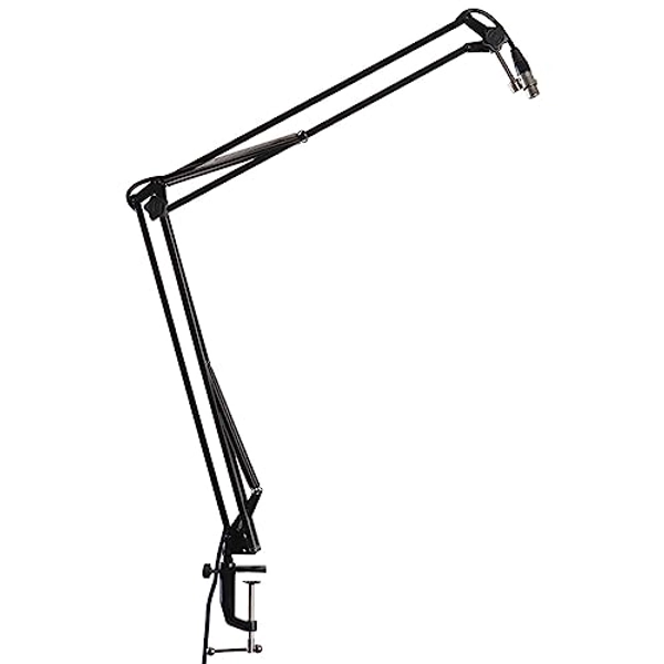 Gator Frameworks Desk-Mounted Broadcast Microphone Boom Stand for Podcasts & Recording (GFWMICBCBM1000)