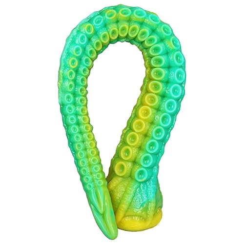 Realistic Tentacle Dildo Adult Sex Toys Huge Monster Long Large Dildo Anal Plug for U & G-spot, Anal Toys with Strong Suction Cup, Fantasy Dildo Adult Sex Toys & Games for Men Women Couple (17.83 in) - 17.83 IN