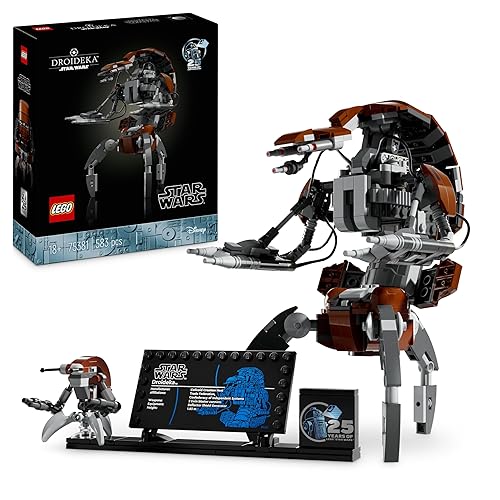 LEGO Star Wars Droideka Set, Collectible Droid Model Kit for Adults to Build, Home Officé Decor Display Figure, Memorabilia Gift idea for Men, Women, Him, Her & Fans 75381 - TOY_FIGURE