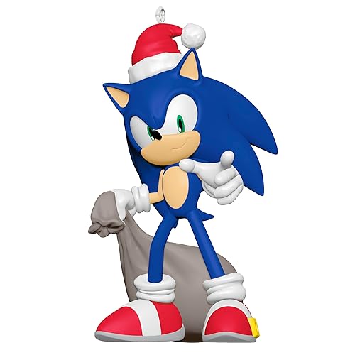 Hallmark Keepsake Christmas Ornament 2024, Sonic the Hedgehog Santa Sonic, Gifts for Gamers - 2024 Santa Sonic