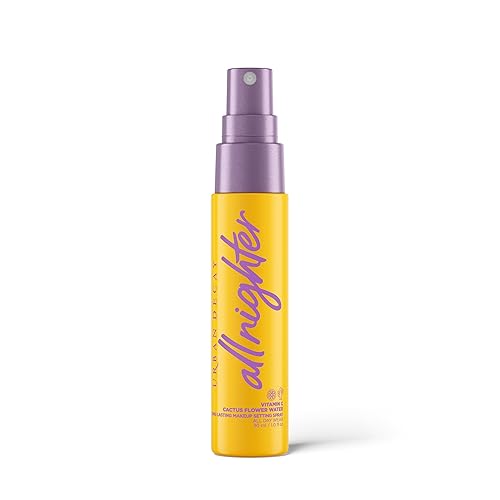 Urban Decay All Nighter Vitamin C Hydrating Makeup Setting Spray for Face, Transfer-Resistant, Waterproof, 16 HR Wear, with Vitamin C & Cactus Flower Water, Illuminated Finish, for Dry Skin, Vegan - 1.0 Fl. Oz (Travel Size)
