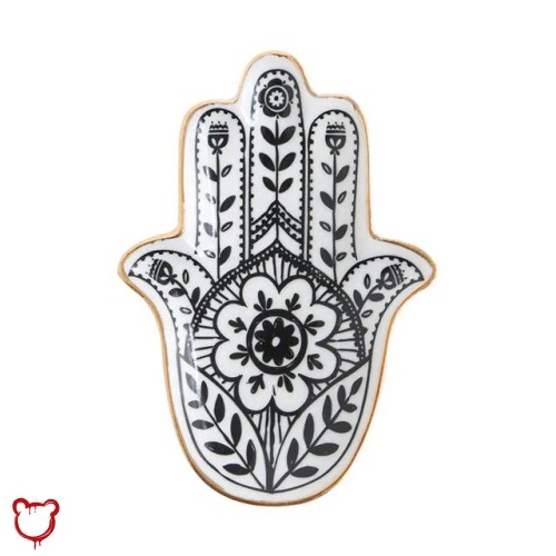 Black Hand Hamsa Trinket Tray