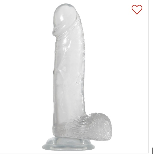 Clear 8 Inch Dildo 