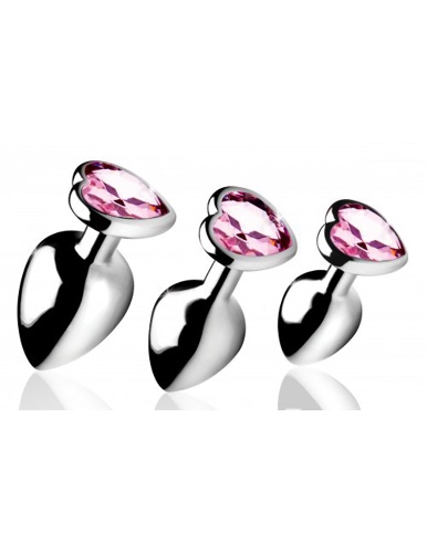 Booty Sparks Pink Heart Plug Set | Default Title