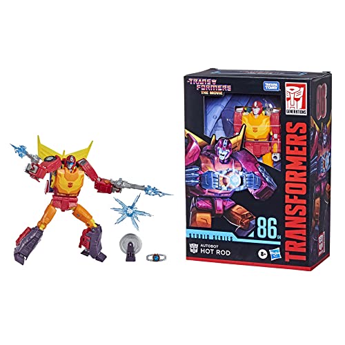 Transformers Toys Studio Series 86 Voyager Class The The Movie 1986 Autobot Hot Rod Action Figure - Ages 8 and Up, 6.5-inch, Red