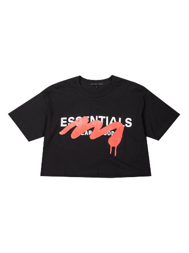 Cropped T-Shirt | L / Black