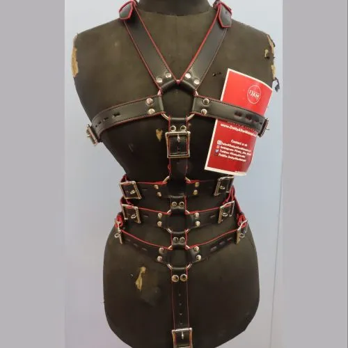 Black and Red Body Harness | Dotty After Midnight