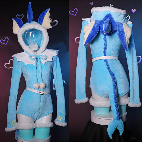 Cosplay Cartoon Zipper Plush Jumpsuit Lingerie 