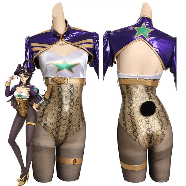 JoJo‘s Bizarre Adventure Jotaro Kujo Cosplay Costume Outfits Bunny Girls Halloween Carnival Suit | Male / L
