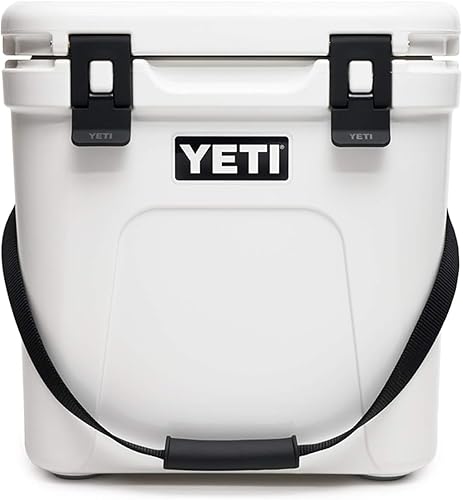 YETI Roadie 24 High Density Polyethylene (HDPE) and Polyurethane (PU) Cooler, Leak Proof, Portable, 24 [NA], Solid, Recommended for Camping, Picnic, Hiking, Outdoor Activities - 24 - White