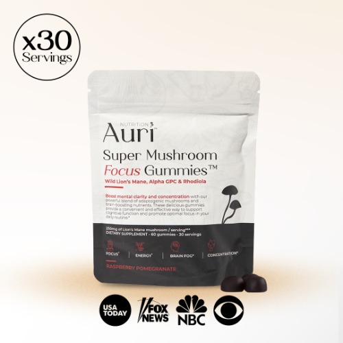 Super Mushroom Focus Gummies | 1-Pack ($39.99 ea) / 30 Day Supply