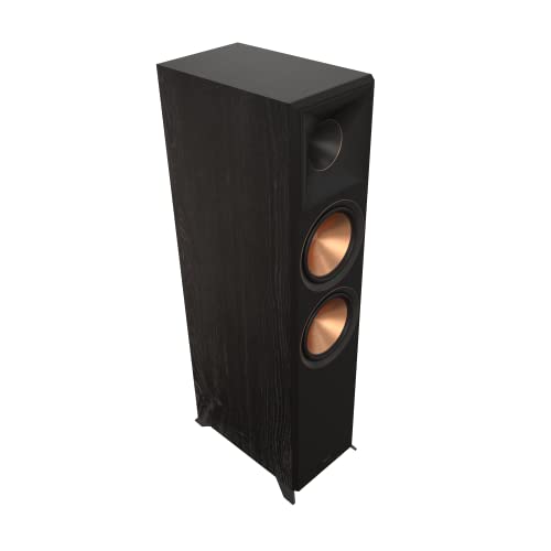 Klipsch Reference Premiere RP-8000F II Standlautsprecher mit größerem 90° x 90° Hybrid Tractrix Horn, 20,3 cm Cerametallic Woofers & Dolby Atmos Integration für Premium Heimkino Sound in Schwarz - Schwarz
