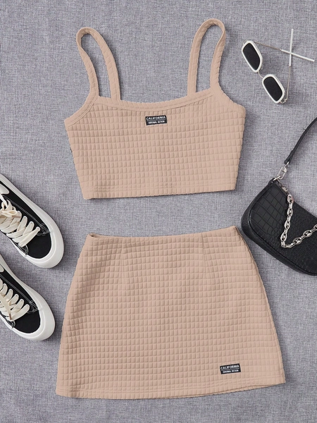 Set of clothes two pieces skirt and top 