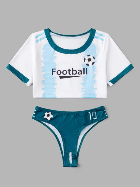 Kawaii Sexy Crotchless Soccer Costume