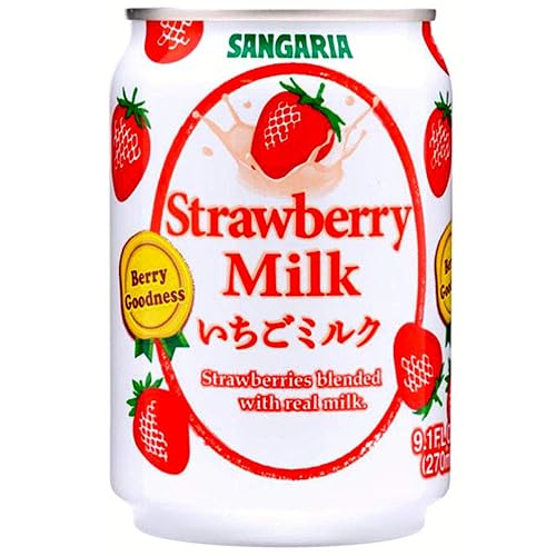 Sangaria Strawberry Milk, Product of Japan, 8.96 Fluid Ounce (Pack of 24)