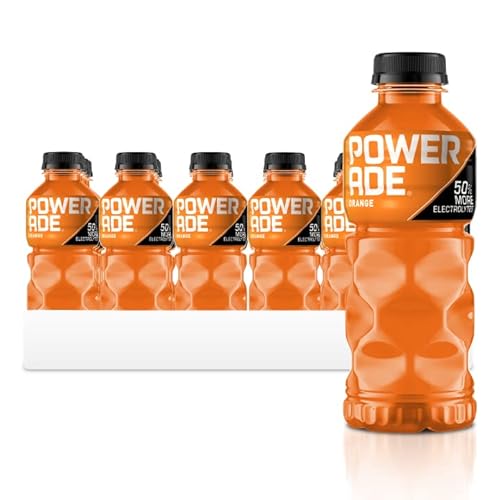 POWERADE Sports Drink Orange, 20 Ounce (Pack of 24) - Orange - 20 Ounce (Pack of 24)