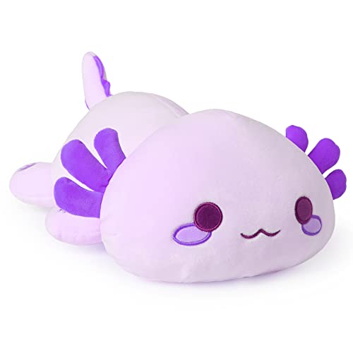Onsoyours Cute Axolotl Plush, Soft Stuffed Animal Salamander Plush Pillow, Kawaii Plush Toy for Kids (Pruple Axolotl, 13") - Purple Axolotl - 13"