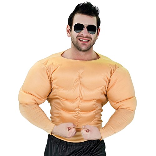 KalcyKizz Man's Muscle Suit Costumes,Yellow,One Size