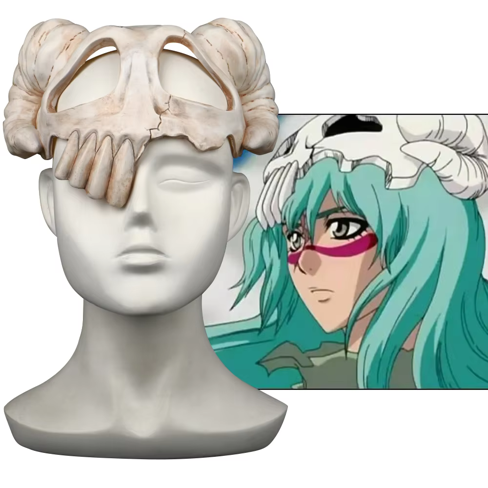 Masque de Tête de Mort en Corne de Chèvre pour Halloween, Accessoires d'Anime Wiltshire, Guerre du Sang, Neliel, Mille Ans - AliExpress 200000532