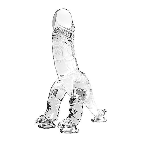 Realistic Big Dildo for Beginners Lifelike Huge Clear Dragon Dildo with Strong Suction Cup for Hands-Free Play, Realistic Penis for G-Spot Stimulation Dildos Anal Adult Sex Toys for Women and Couple