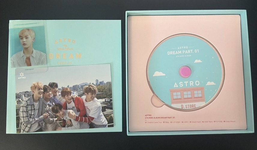 Astro Dream Part 01 Album (Day Version) With 3 Photocards, Picture, Photobook