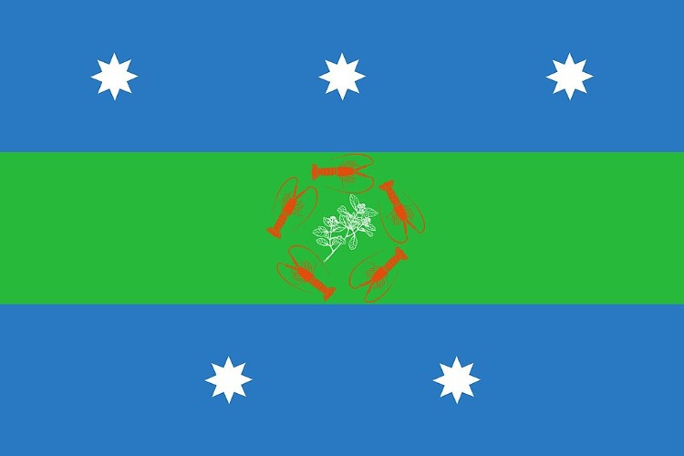 Juan Fernandez Islands Courtesy flag | S: 30 x 20 cm (12 x 8 inch)