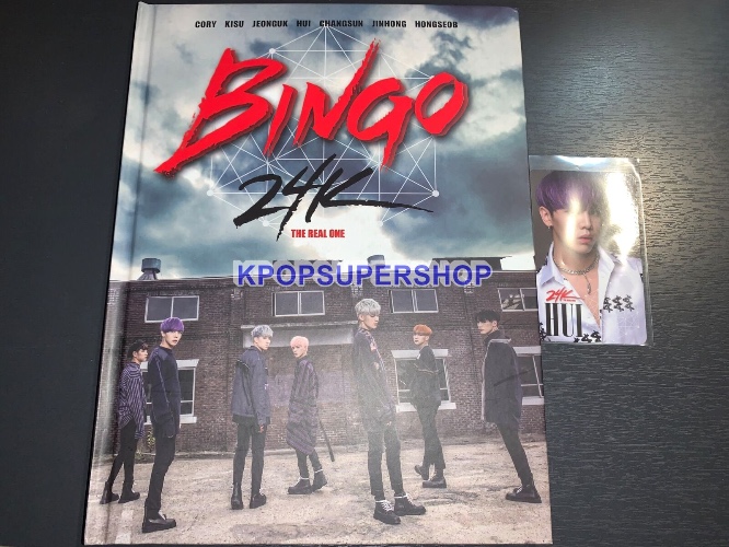 24K 1st Album The Real One Bingo Album CD Photobook Hui Photocard Great OOP Rare