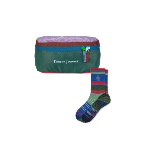 Cotopaxi x Bombas Merino Wool Blend Hiking Calf Sock & Fanny Pack