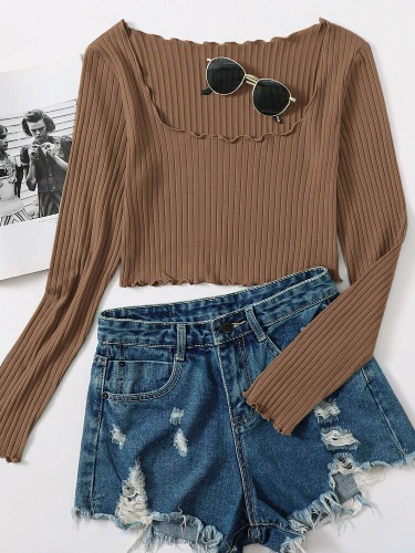 Lettuce Trim Crop Top