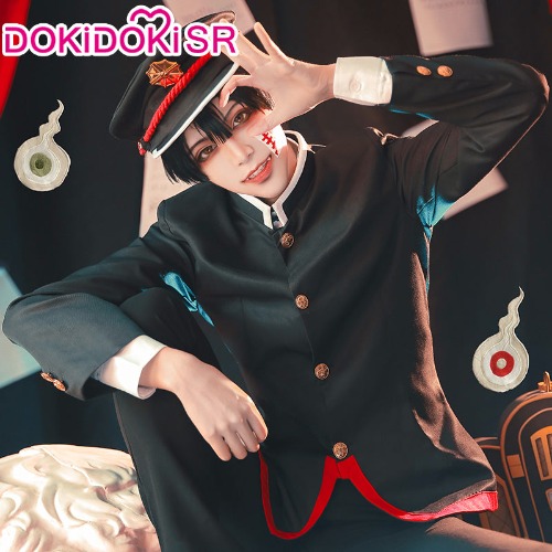 DokiDoki-SR Anime Jibaku Shounen/Toilet Bound Hanako-kun Cosplay Jibaku Shounen Hanako Cosplay Men Halloween | Uniform Only-L-PRESALE