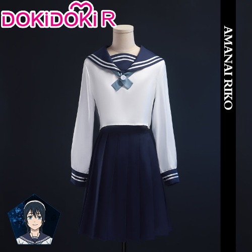 【In Stock】【Size XS-XL】DokiDoki-R Anime Jujutsu Kaisen Cosplay  Amanai Riko Costume JK Uniform | L