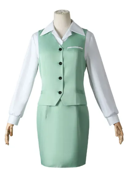 Spy x Family Yor Forger Cosplay Costume Green Work Uniform Outfit