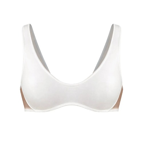 Core Scoop Neck Bralette Crystal - M / Crystal