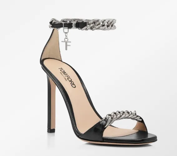 SHINY LEATHER ZENITH SANDAL