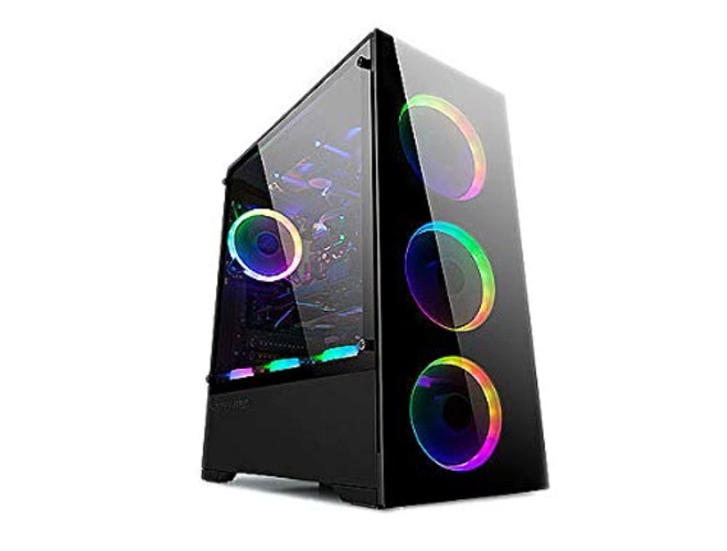 Bgears b-Voguish Gaming PC with Tempered Glass ATX Mid Tower, USB3.0, Support E-ATX, ATX, mATX, ITX. (Note: Fan NOT Included in This Model. Only b-Voguish-RGB (ASIN# B08W2MXBQJ) Come with ARGB Fans) - Gaming PC