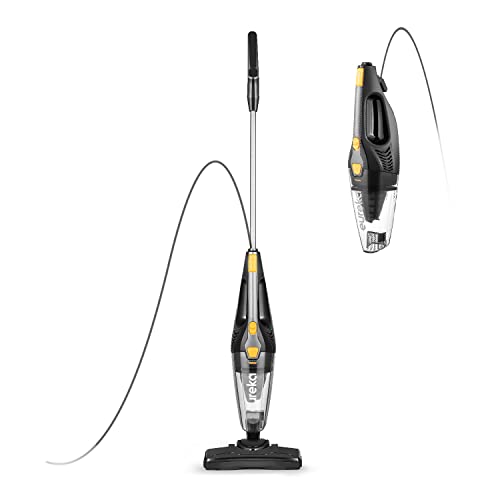 Eureka Home Lightweight Stick Vacuum Cleaner, Powerful Suction Corded Multi-Surfaces, 3-in-1 Handheld Vac, Blaze Black,NES212C - Black