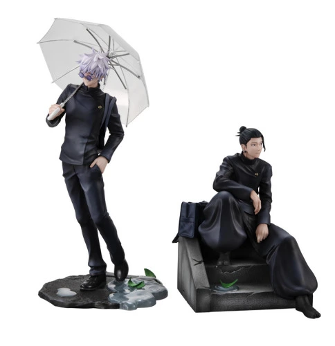 JUJUTSU KAISEN - Suguru Geto &amp; Satoru Gojo Figure Set (Kosen Ver.) With Gift - Crunchyroll Exclusive