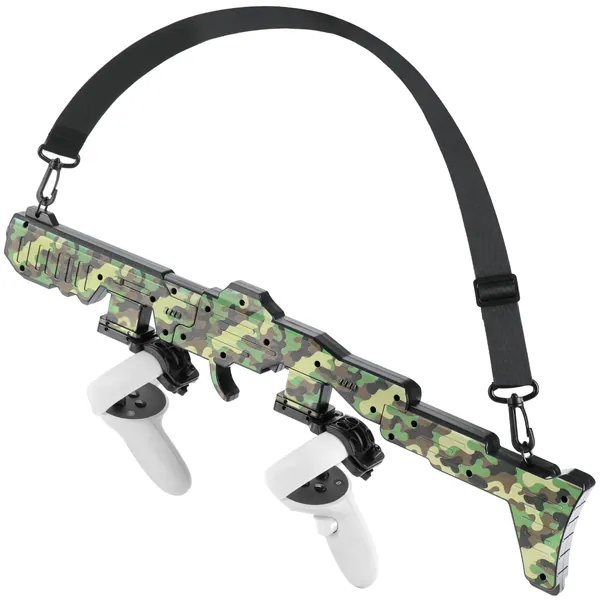 VR FPS Games G-un Stock for Oculus Quest 2 Accessories, Enhanced VR S-hoo-ting Game Experience