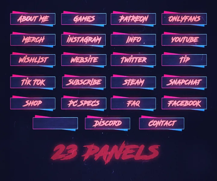 VHS Stream panels