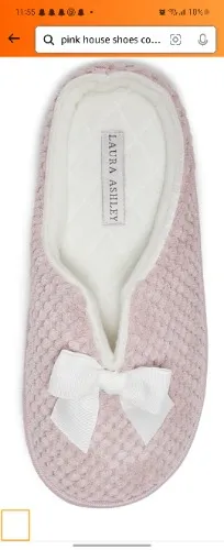 Laura Ashley pinnk house shoes 