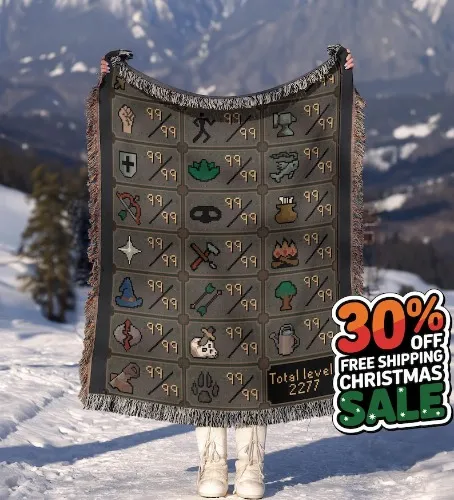 Runescape Hand Woven Blanket |Tapestry Throw