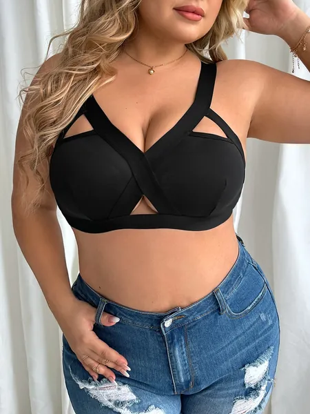 Taglie Forti Bralette scavato