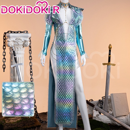 【Size XS-3XL】DokiDoki-R Game Cosplay The Roobe of the Mom of the Waaves Costume | Costume Only-L-Order Processing Time Refer to Description Page