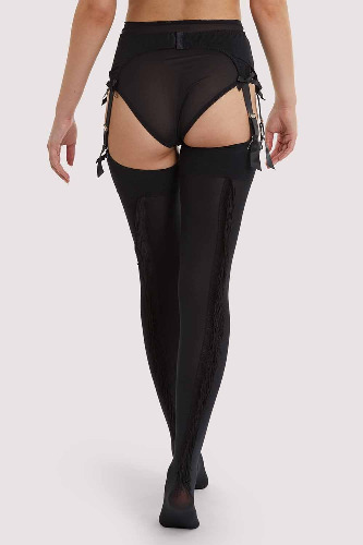 Fringe Stockings Black | UK 16-18 / US 12-14